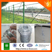 weight of barbed wire per meter length